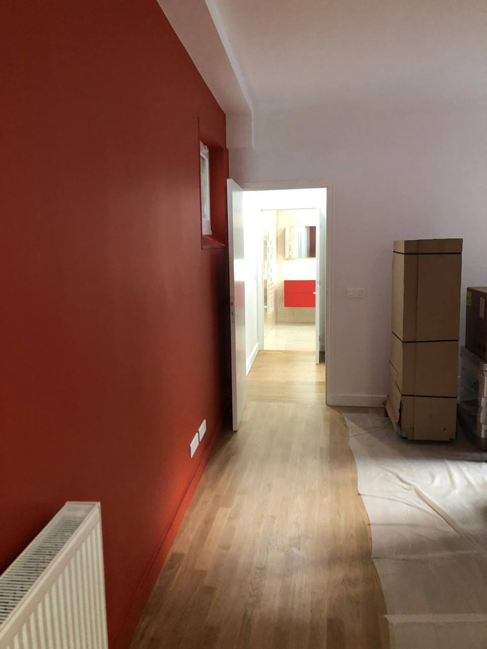 Rénovation chambre avec parquet massif